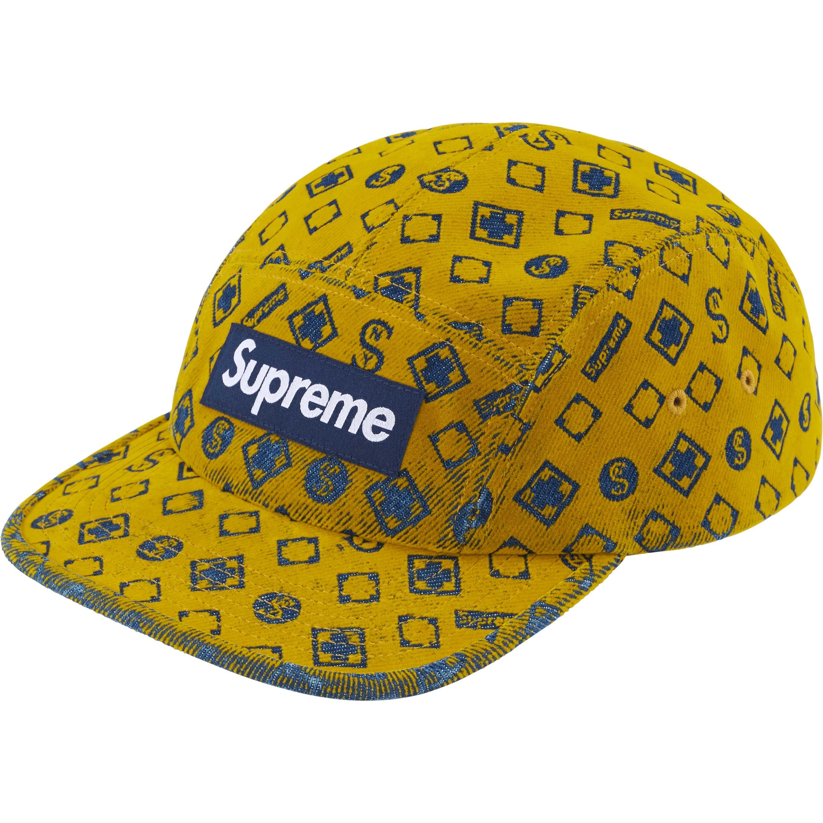 Flocked Denim Camp Cap view 4